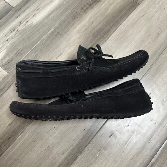 Tod\'s Suede Gommino Driving Shoes Loafers Men\'s Black Size 9 main image 8